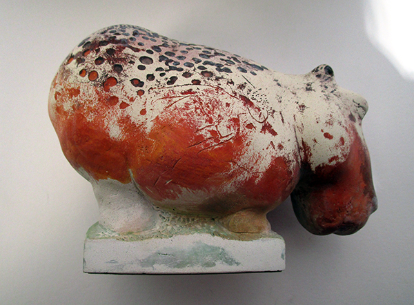 Sibirisches Flusspferd, Terrakotta, 2009, 14 cm - Galerie Wroblowski